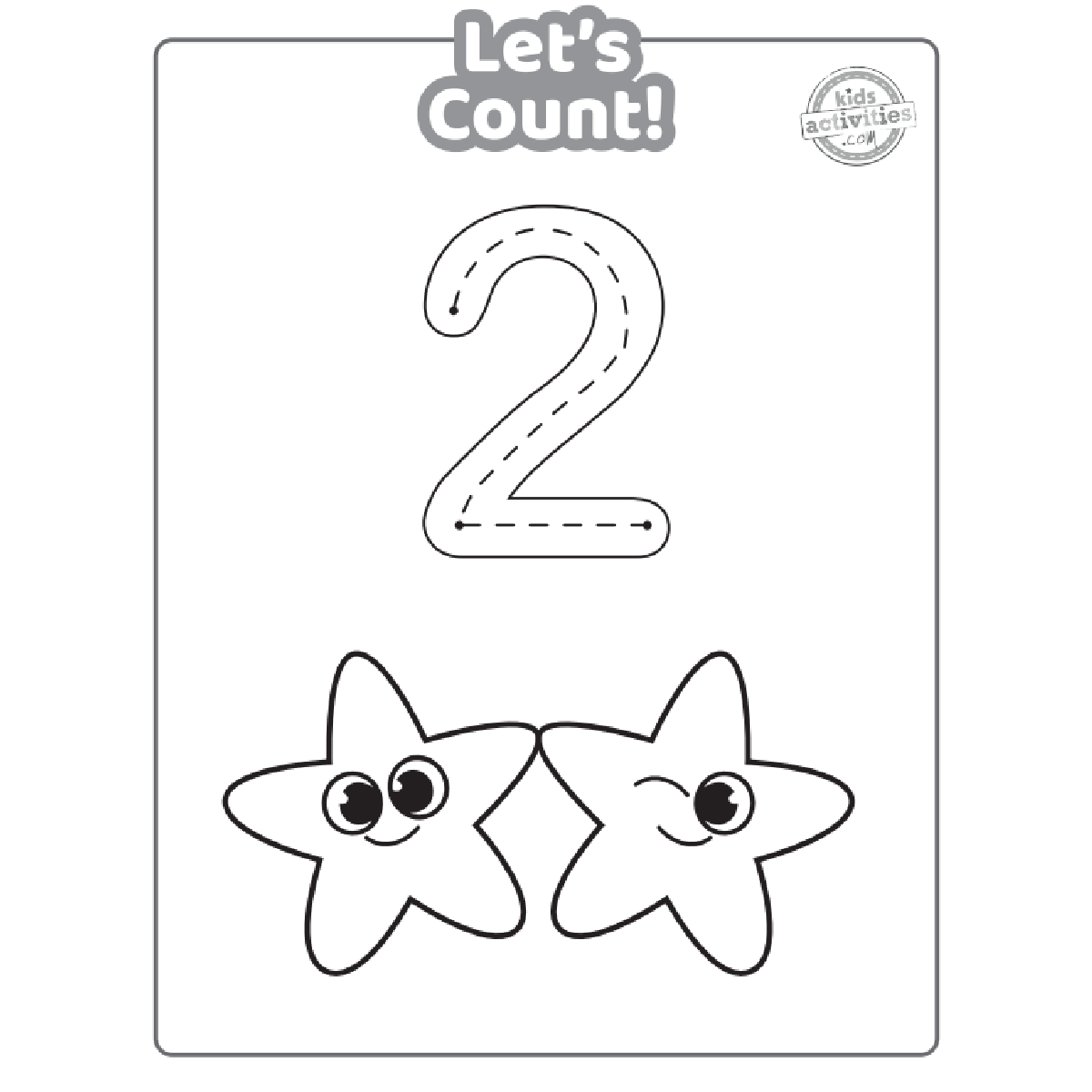 number 2 worksheets for preschoolers