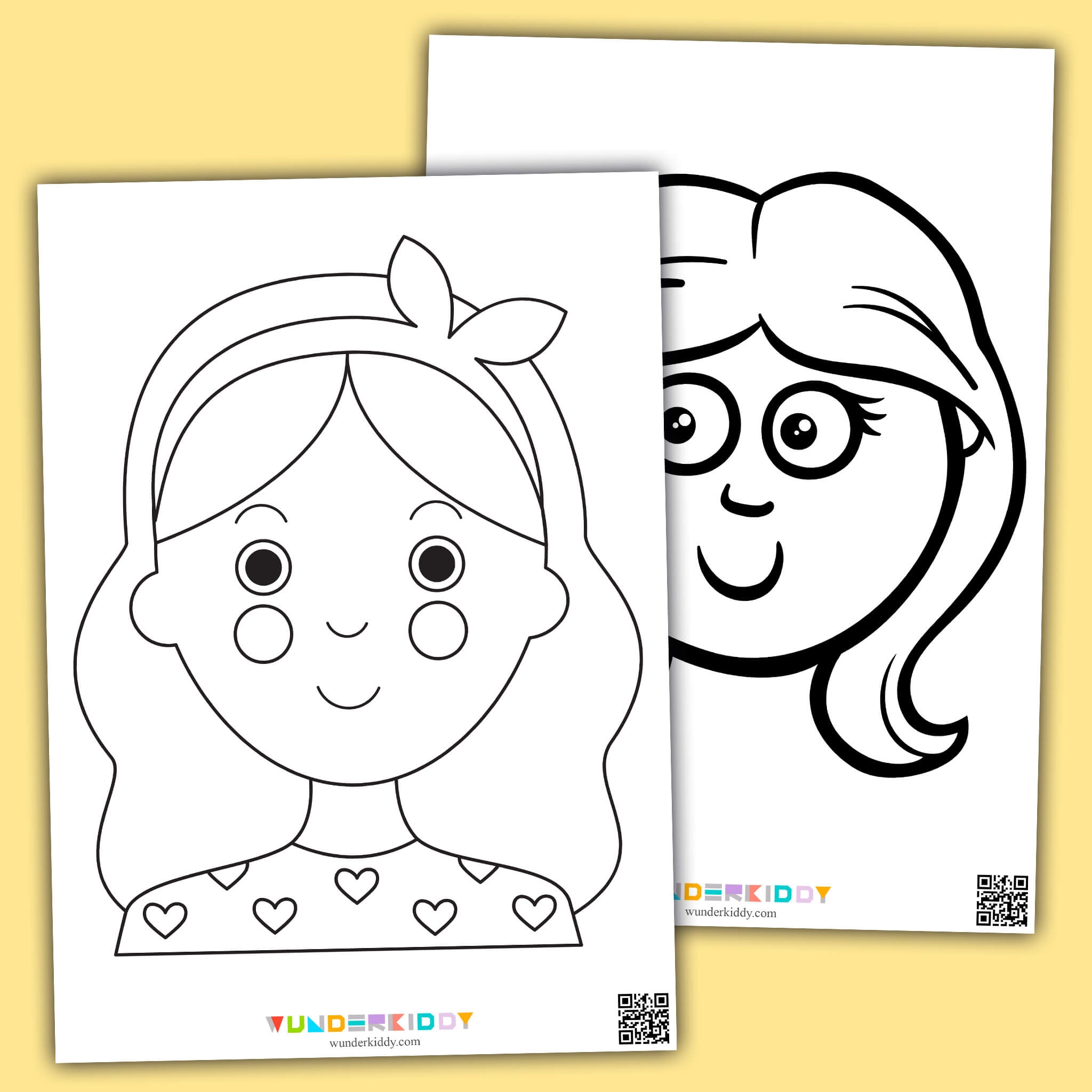 Printable Blank Faces Template And Coloring Pages For Kids