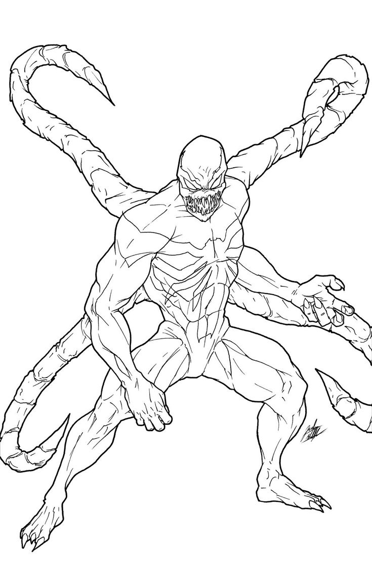 Printable Carnage Coloring Pages Pdf