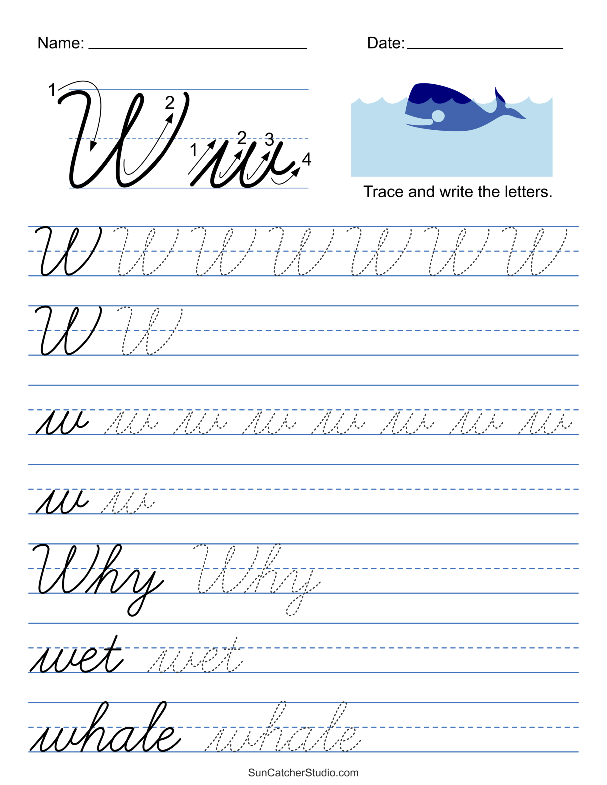 cursive practice worksheet generator