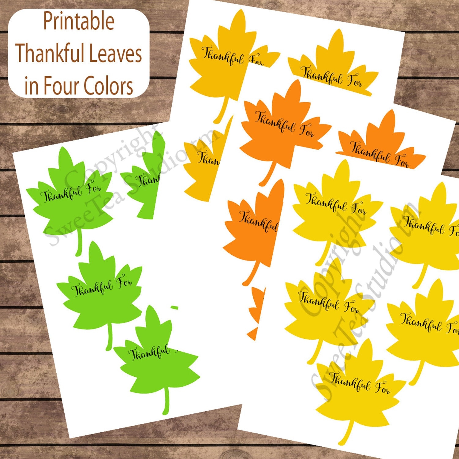 thankful leaves free printable pdf