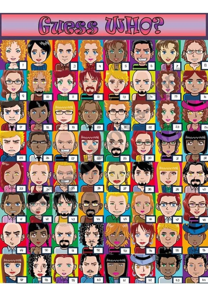 Printable Guess Guess Who Hasbro Characters Hasbro Guess Free Guess Who Printable Character Sheets 1 