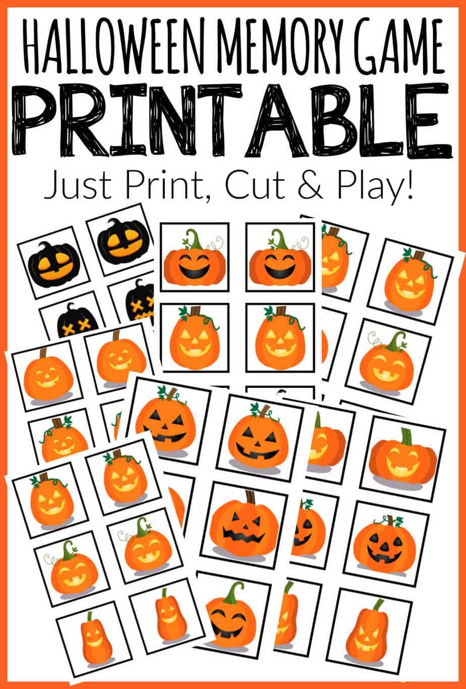 halloween matching game printable halloween matching game printable