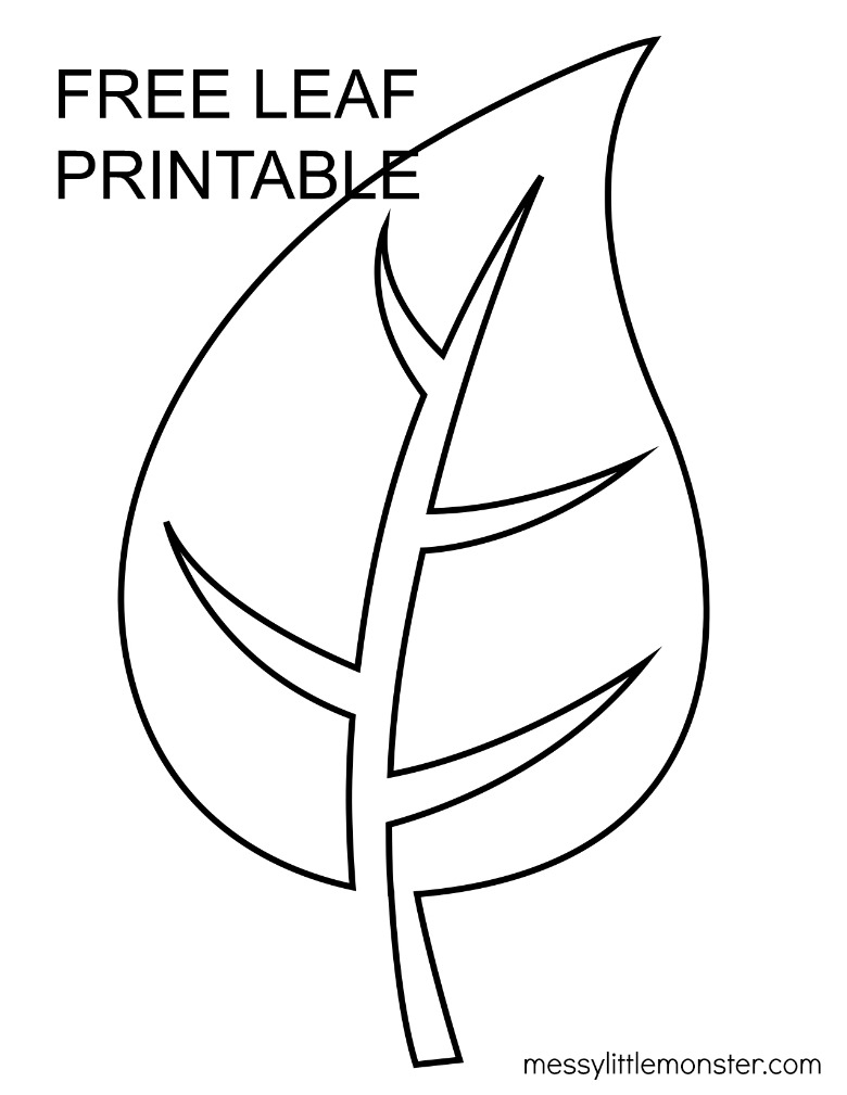 leaf template to print leaf template to print