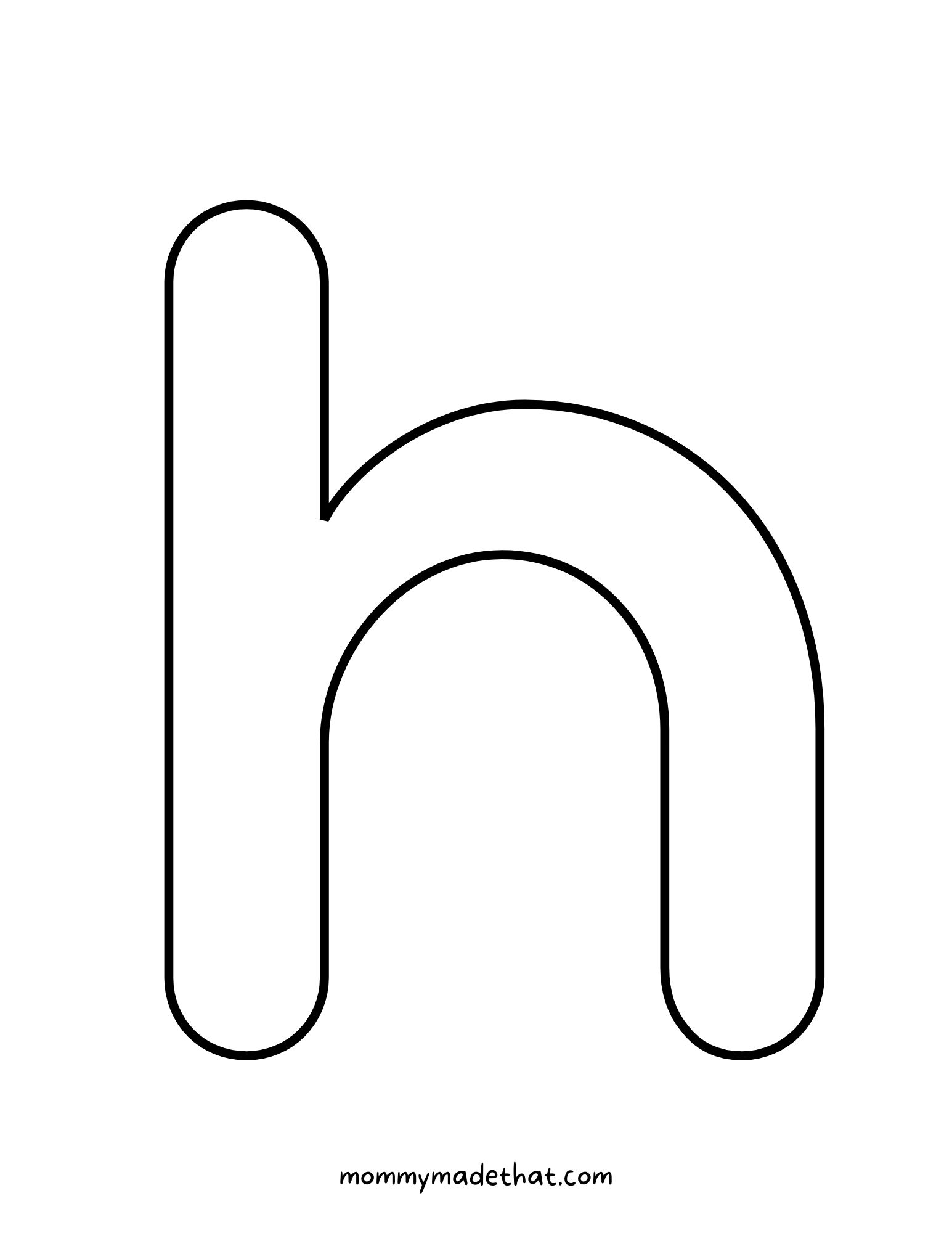 Printable Letter H Grab The Free Template 