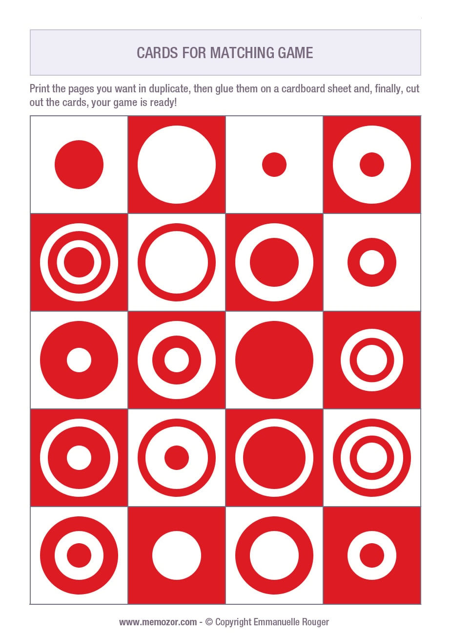 Printable Matching Game Difficult Print And Cut Out The Cards Memozor Printable Matching Game Difficult Print And Cut Out The Cards Memozor