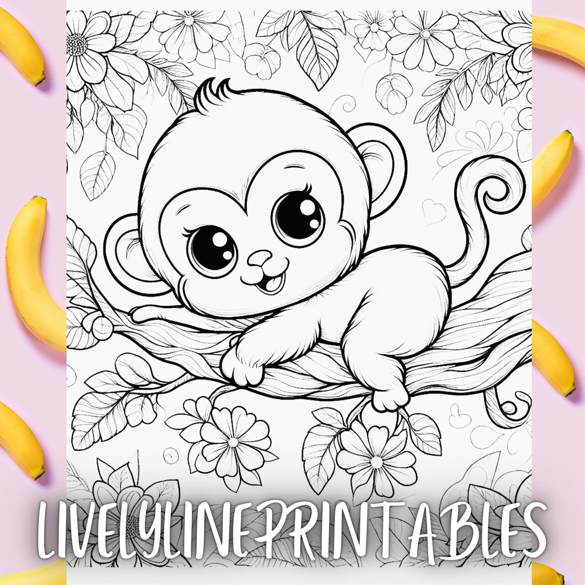 printable monkey coloring sheets printable monkey coloring sheets