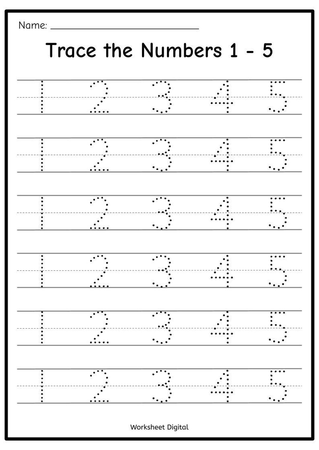 Printable Numbers 1 50 Tracing Worksheets Homeschool Kindergarten PDF Download Etsy Printable Numbers 1 50 Tracing Worksheets Homeschool Kindergarten PDF Download Etsy