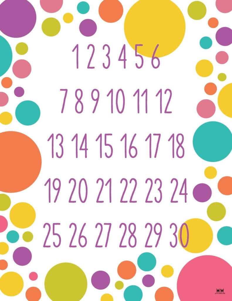 Printable Numbers 58 FREE Printables Printabulls