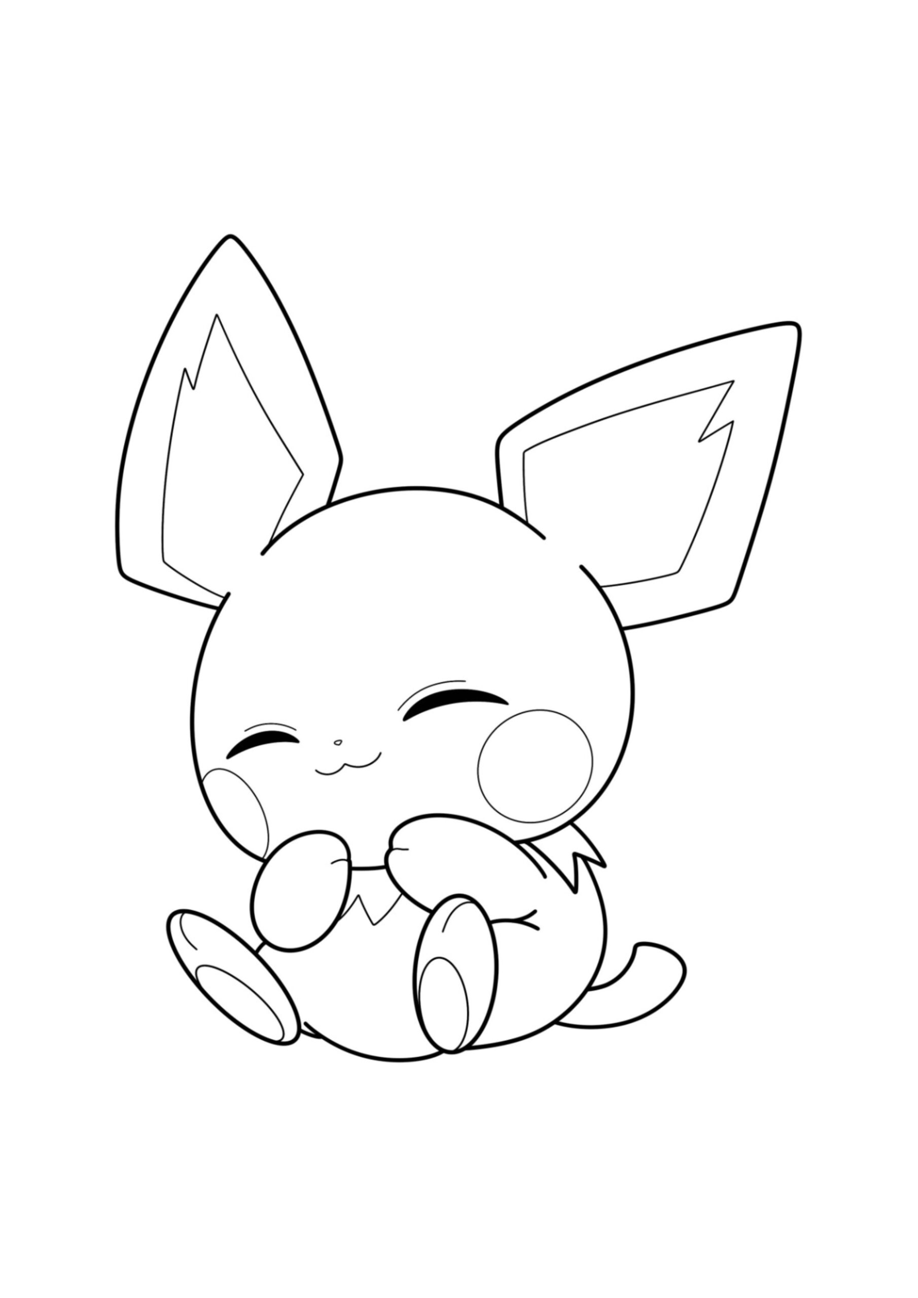 Printable Pichu Coloring Pages Printable Pichu Coloring Pages