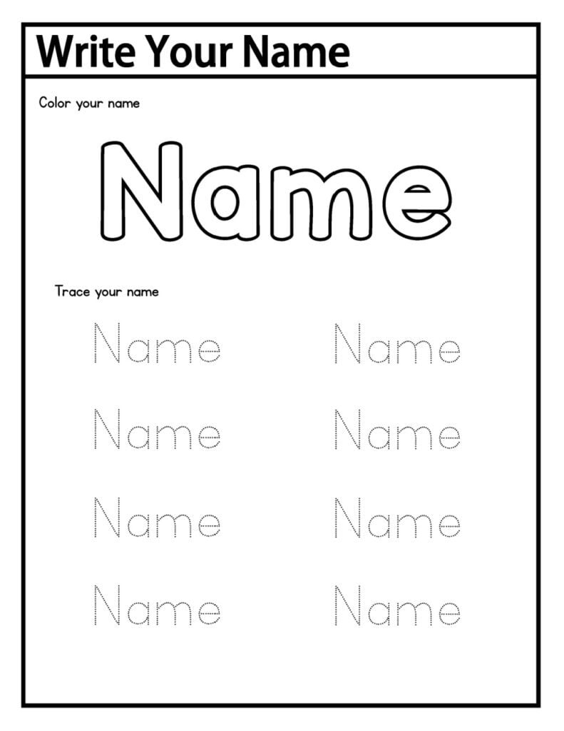 Printable Preschool Tracing Worksheets Name Tracing Printable Preschool Tracing Worksheets Name Tracing