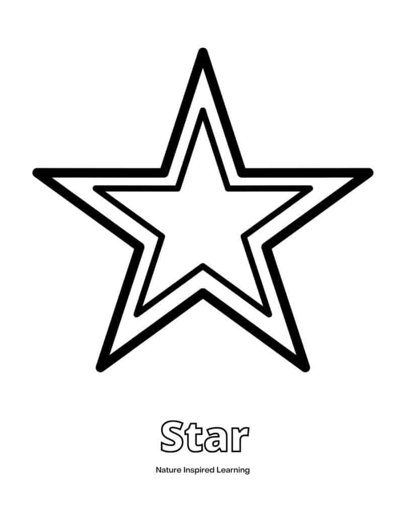 Printable Star Coloring Pages For Kids Nature Inspired Learning