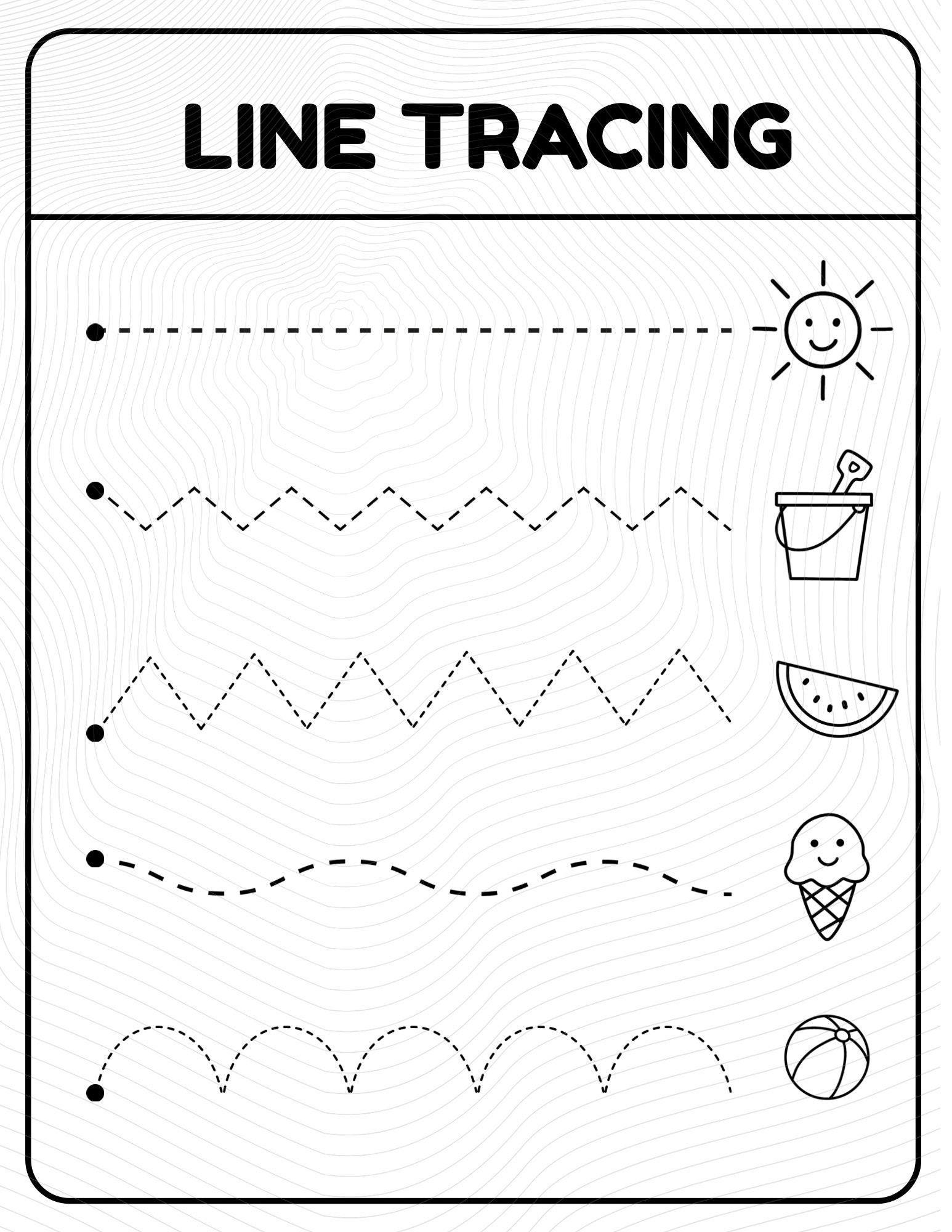 Printable Summer Line Tracing Preschool Fine Motor Skills Tracing Lines Worksheet Etsy Printable Summer Line Tracing Preschool Fine Motor Skills Tracing Lines Worksheet Etsy