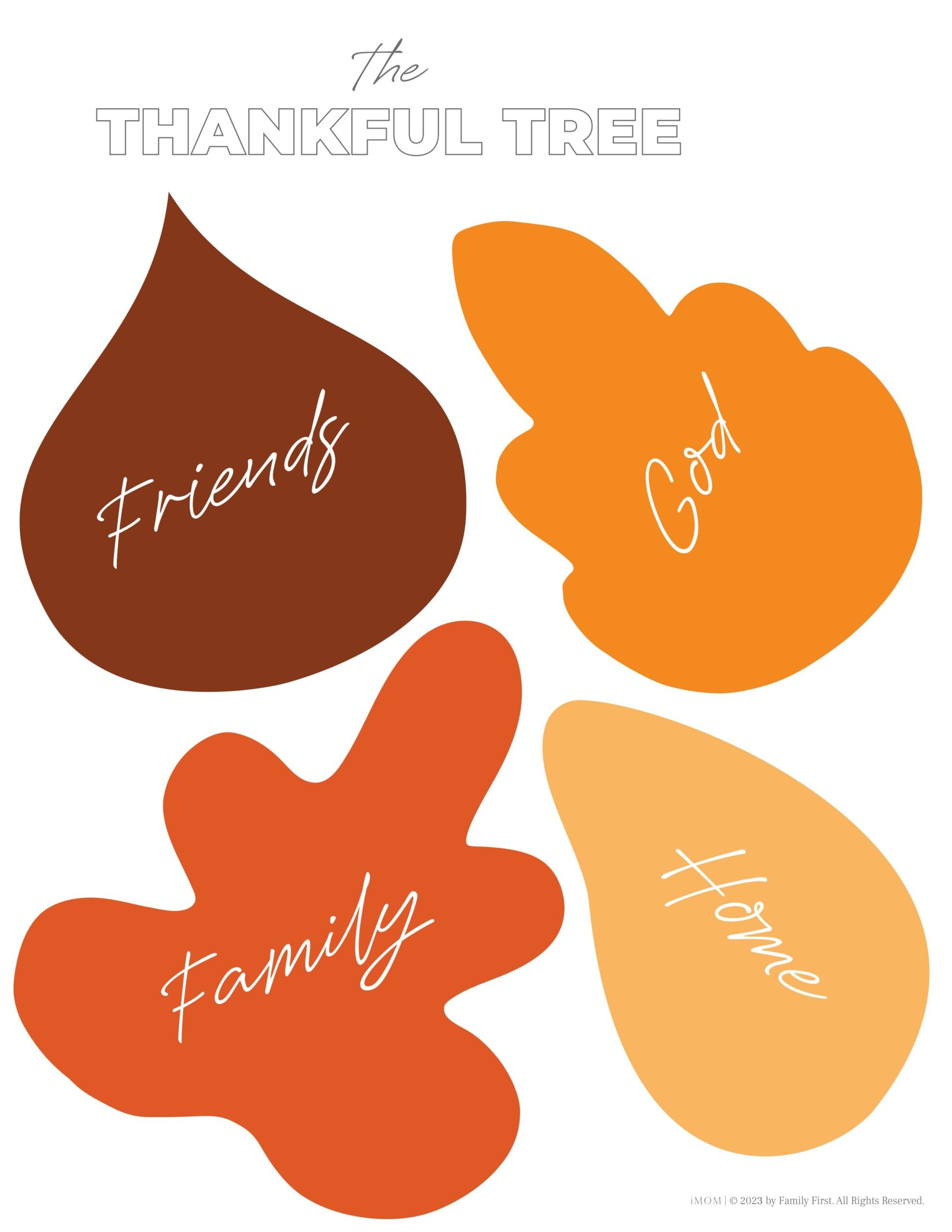 Printable Thankful Tree IMOM