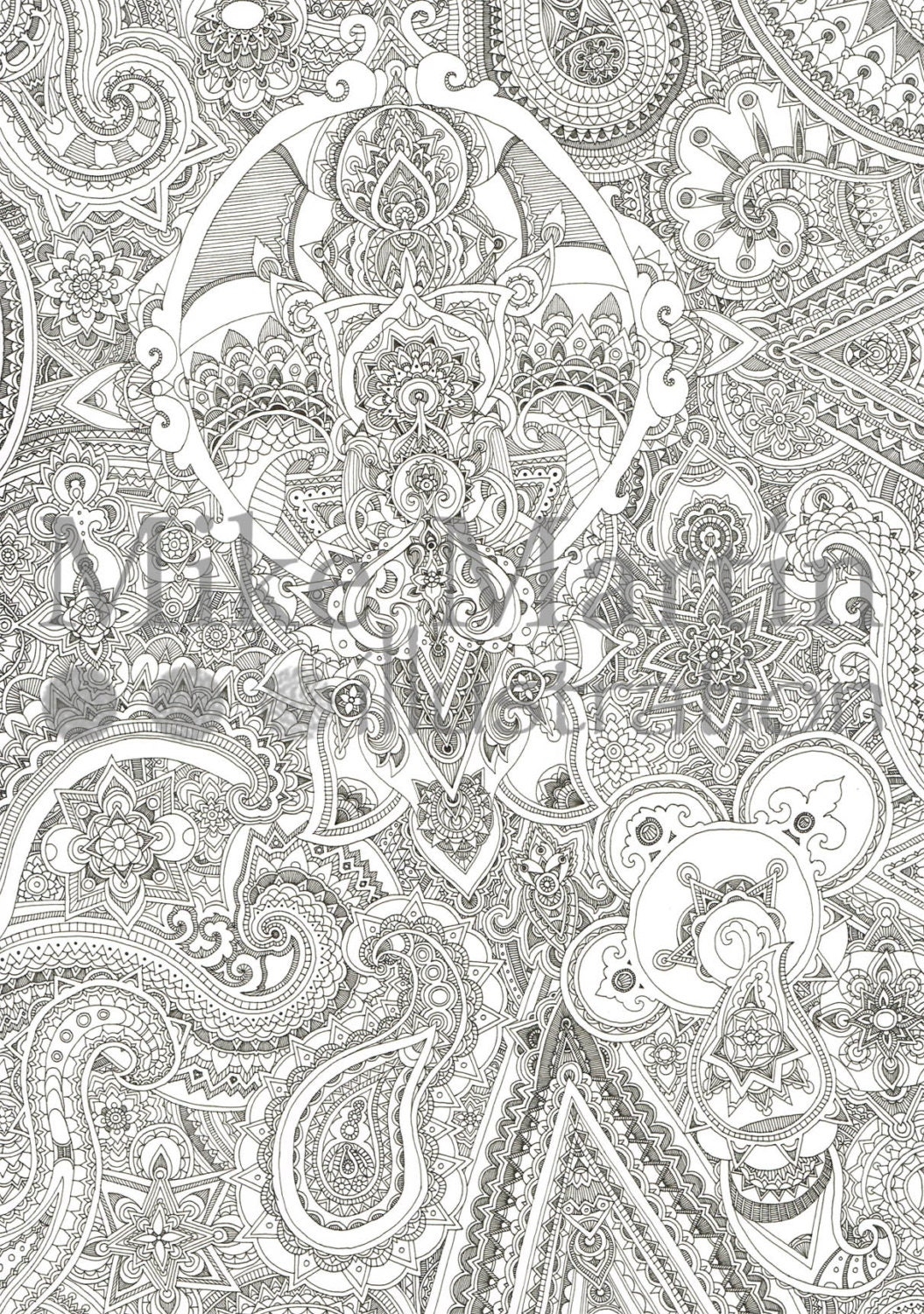 Printable Zentangle Coloring Page extreme Detail Instant Download Adult Coloring Page Etsy Printable Zentangle Coloring Page extreme Detail Instant Download Adult Coloring Page Etsy