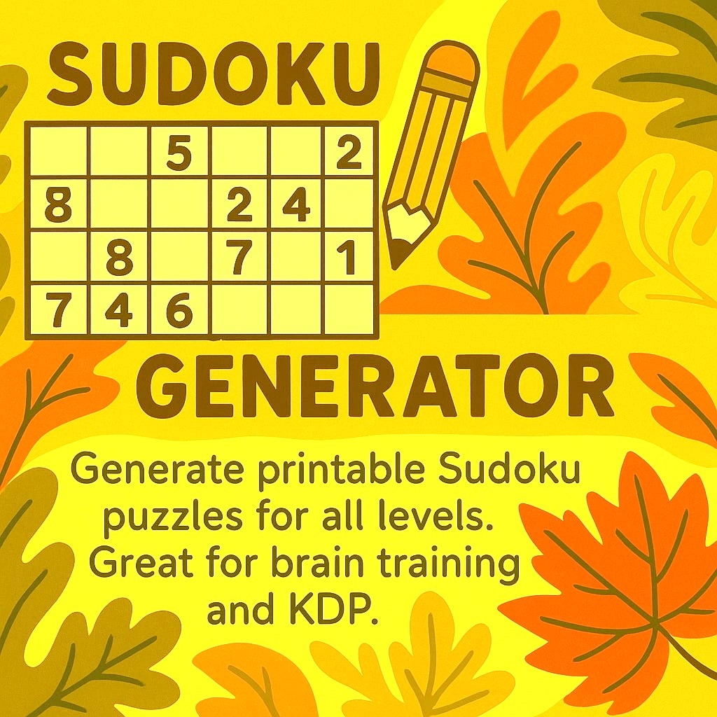 Puzzle Generator For KDP Publishers PuzzleGenerator Org Create Custom Puzzles With Ease