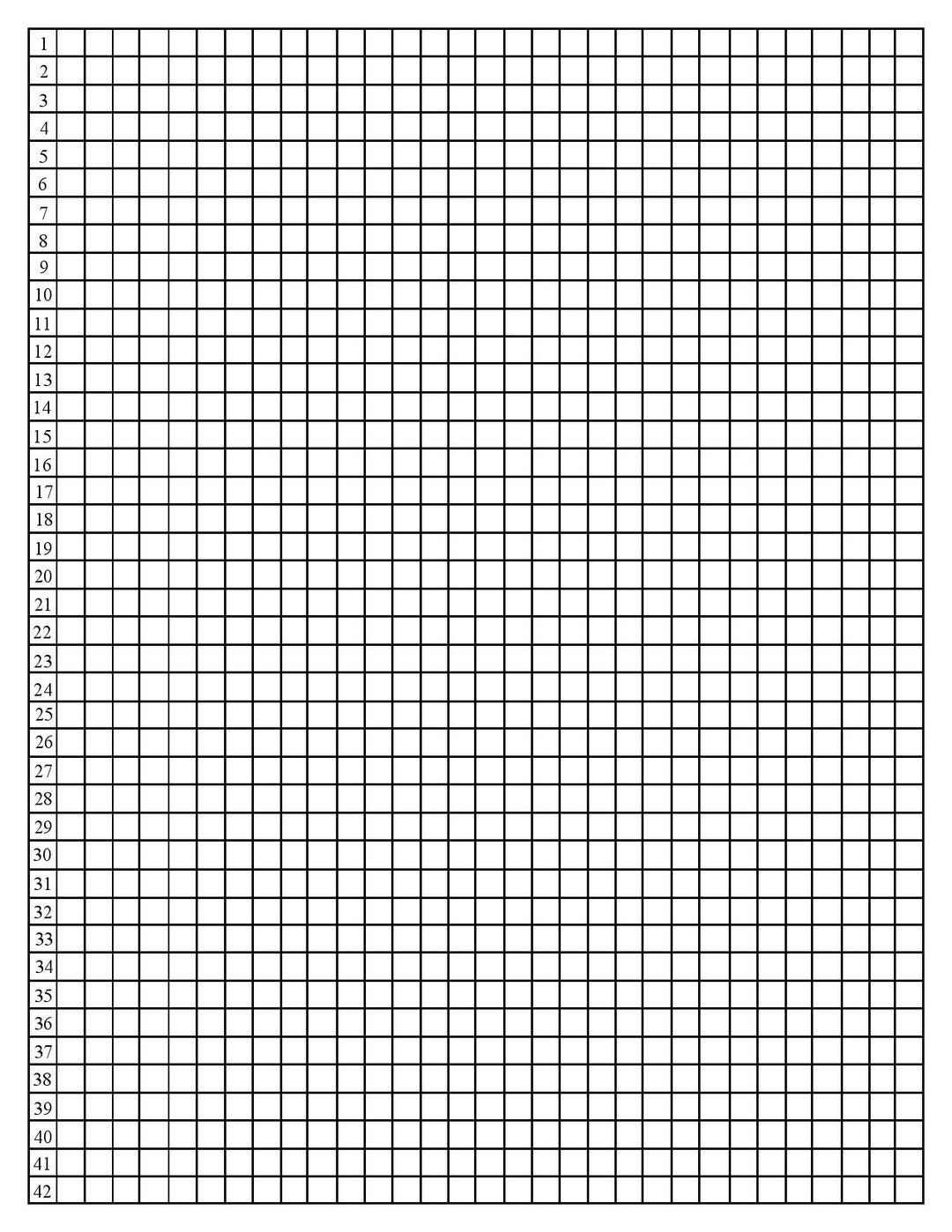 Quarter inch Graph Paper With Line Numbers Etsy Quarter inch Graph Paper With Line Numbers Etsy