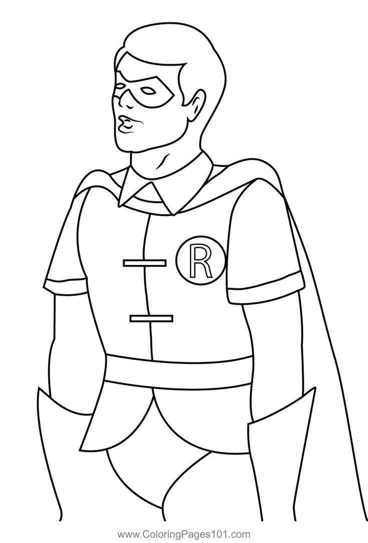 Robin Coloring Page