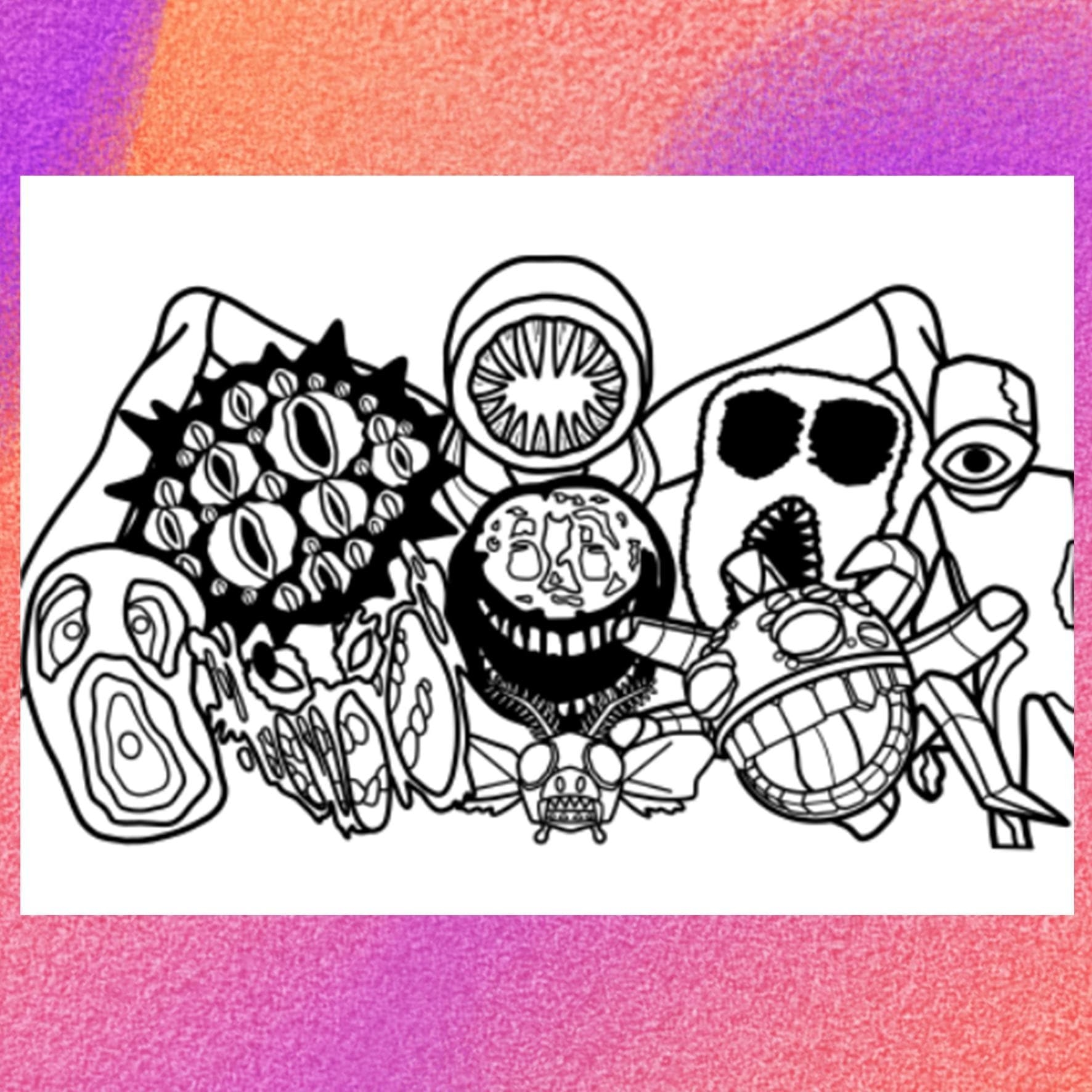 Roblox Doors Coloring Pages Etsy