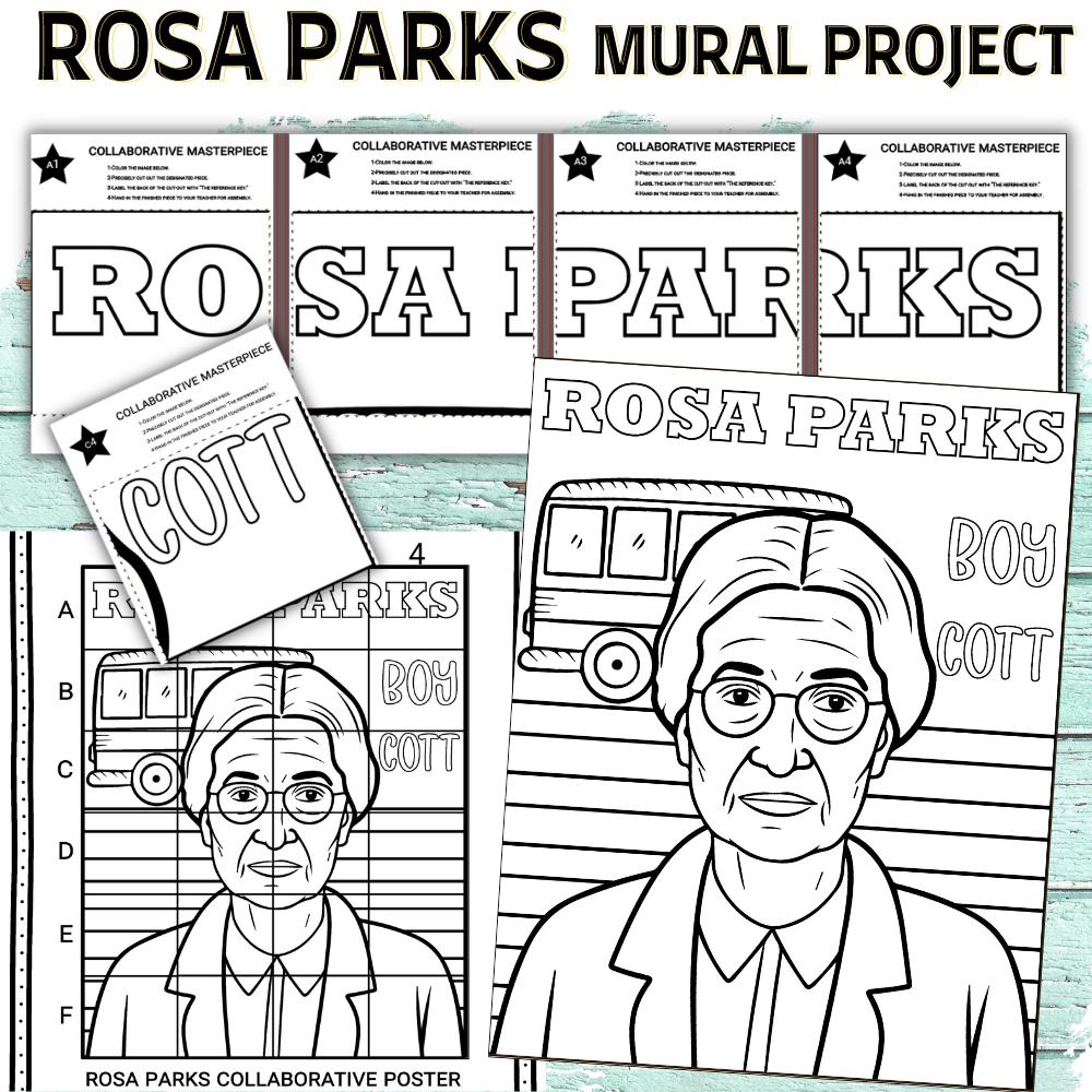 Rosa Parks Collaborative Poster Craft Mural Project Black Women s History Month Made By Teachers Rosa Parks Collaborative Poster Craft Mural Project Black Women s History Month Made By Teachers