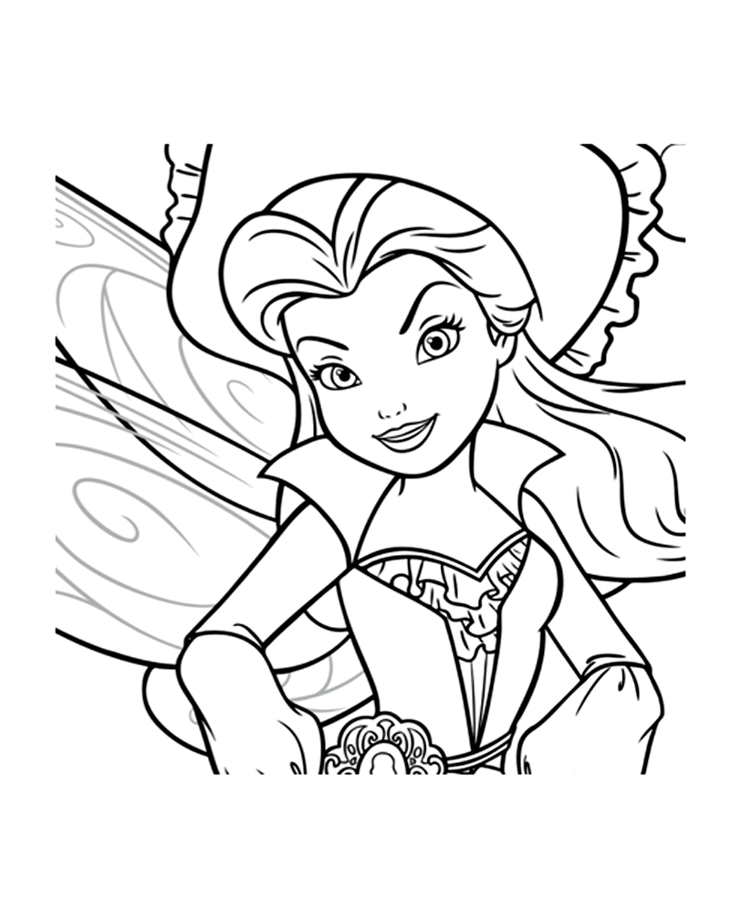 Roselia Tinker Bell Coloring Pages
