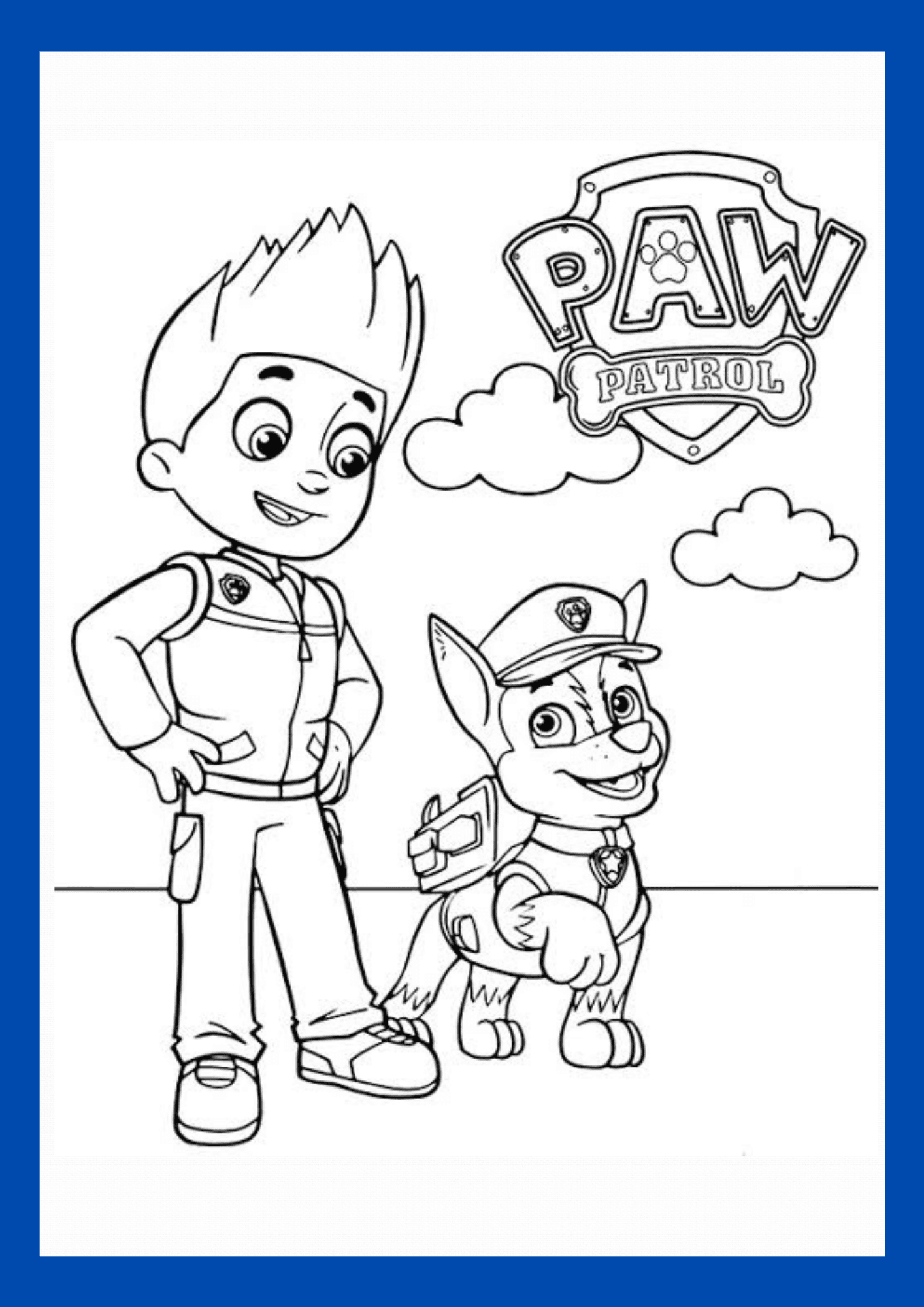 Ryder And His Team Of Pups Coloring Books Pages By Annsthetic Raket PH