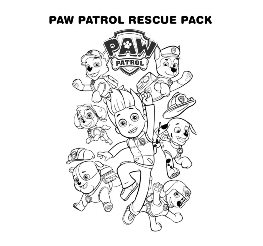 Ryder From Paw Patrol Coloring Pages Best Coloring Pages For Kids
