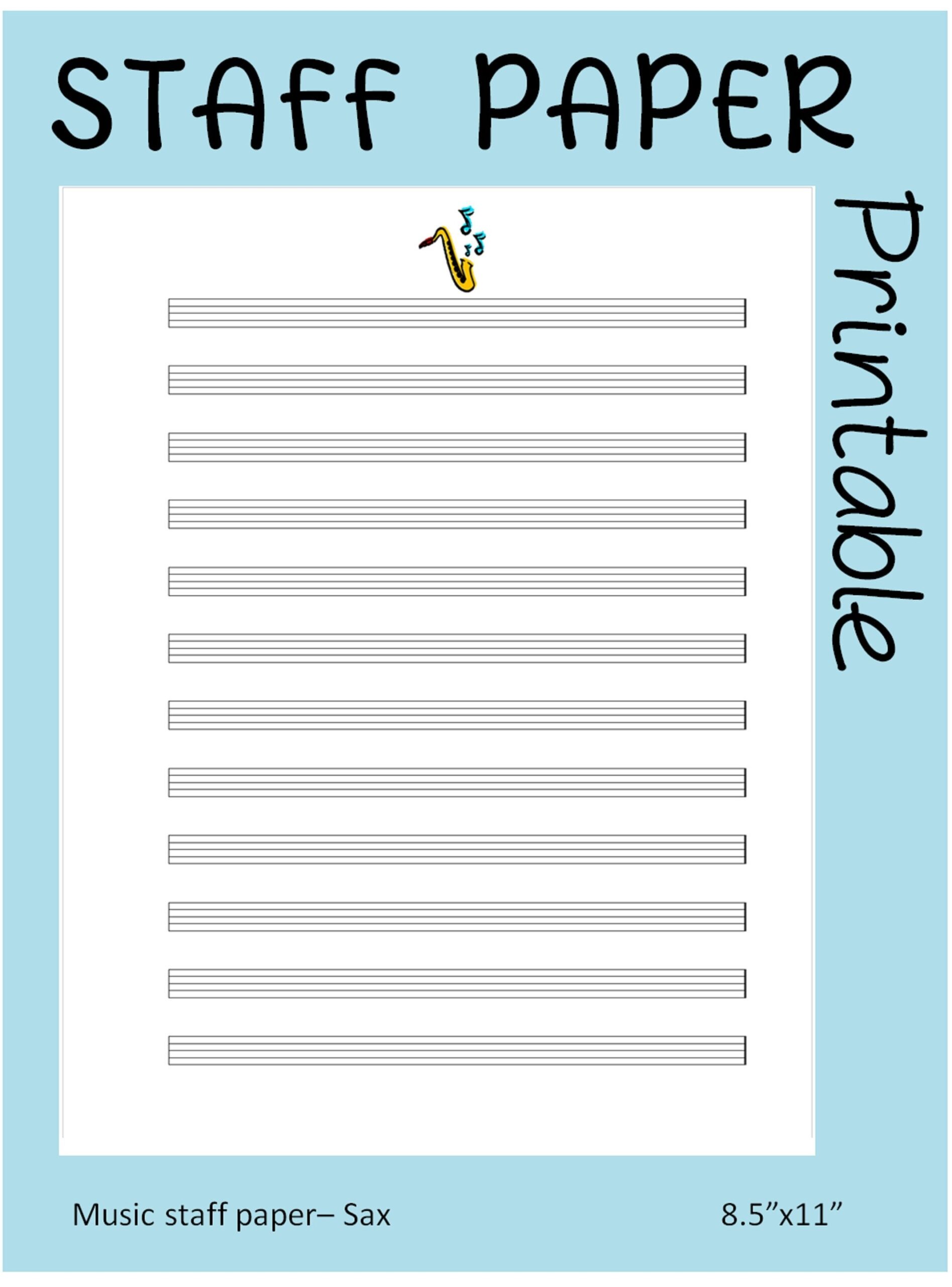 SAXOPHONE Printable Sheet Music Paper Instant Download Blank Staff Paper Blank Sheet Music Blank Music Paper PDF Manuscript Paper Etsy SAXOPHONE Printable Sheet Music Paper Instant Download Blank Staff Paper Blank Sheet Music Blank Music Paper PDF Manuscript Paper Etsy