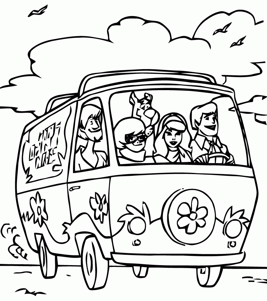 Scooby Doo Coloring Page To Download For Free Scooby Doo Coloring Pages