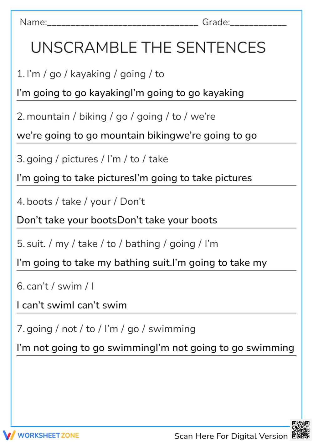 Sentence Scramble Generator FREE Make Scrambled Sentences