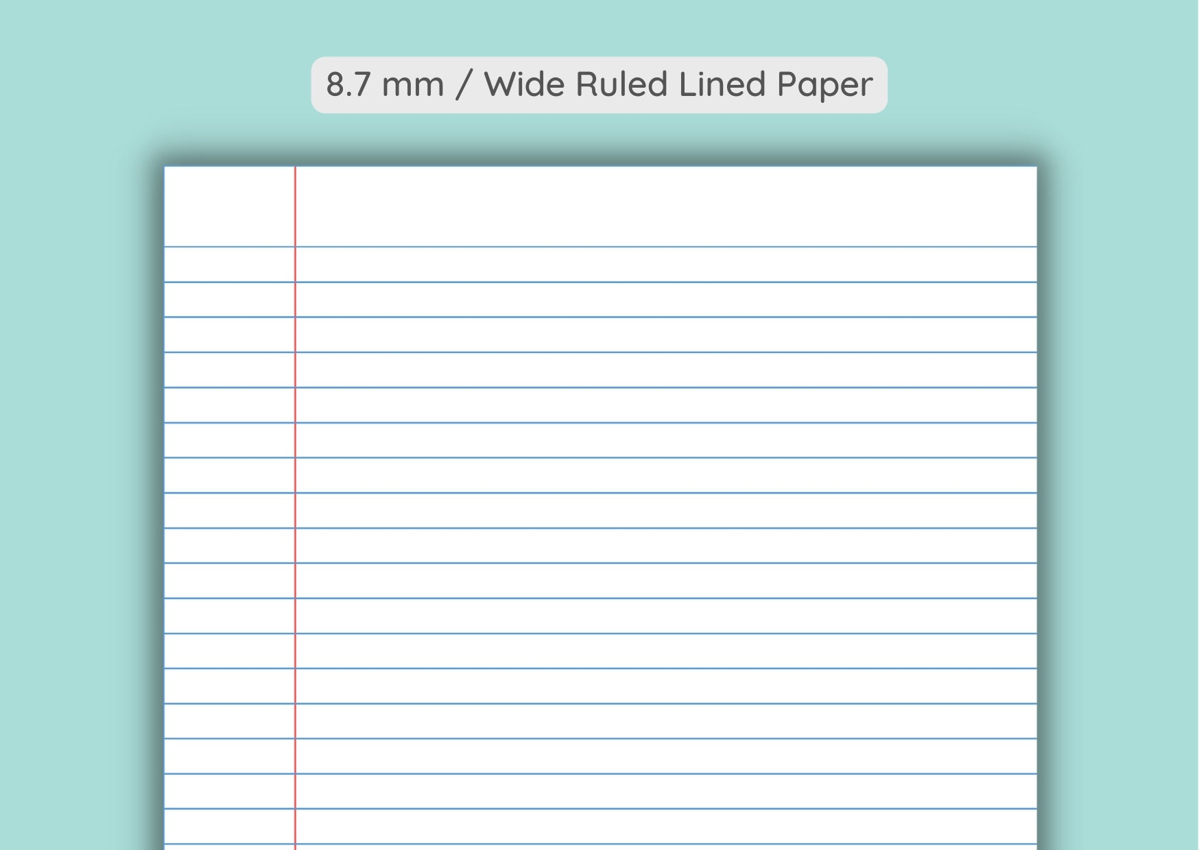 Set Of 5 Colored Printable Lined Paper With Vertical Line 15 Templates Wide Ruled College Ruled Narrow Ruled A4 A5 Letter PDF Etsy Set Of 5 Colored Printable Lined Paper With Vertical Line 15 Templates Wide Ruled College Ruled Narrow Ruled A4 A5 Letter PDF Etsy