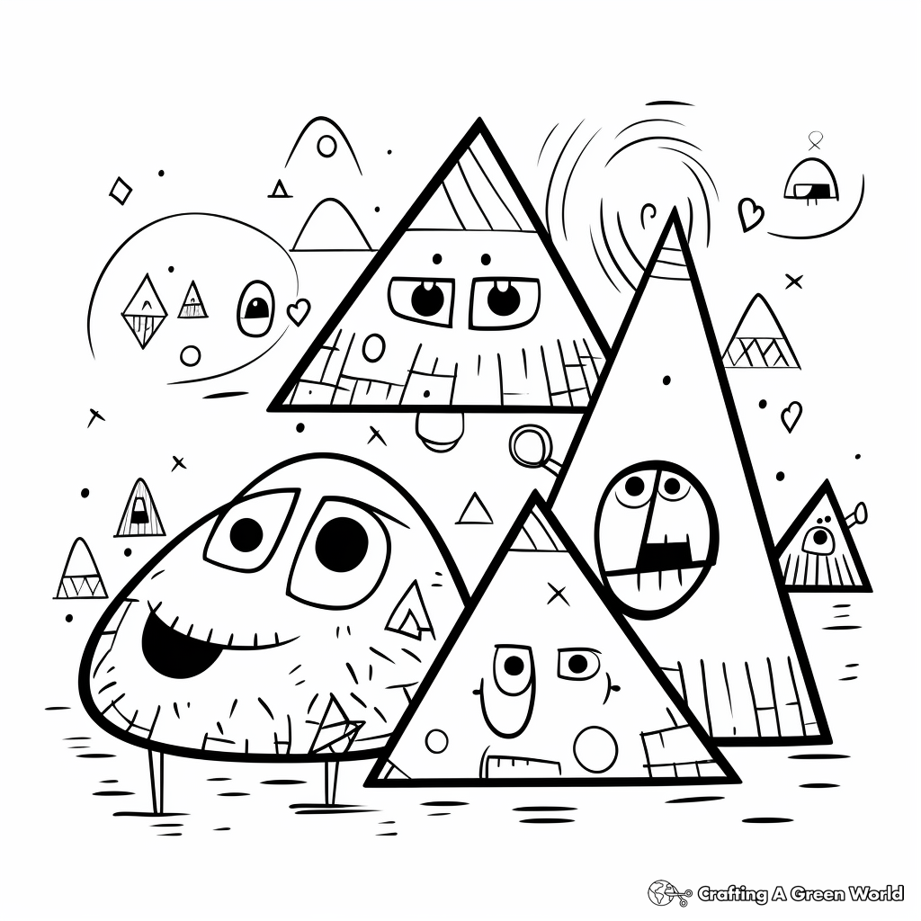 shapes coloring pages printable