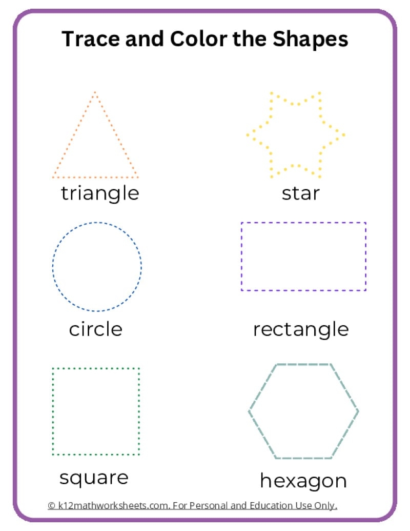 trace shapes printable trace shapes printable