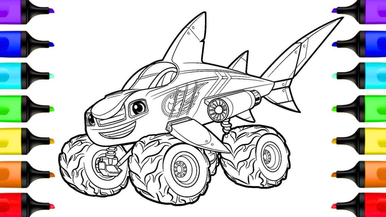 blaze pictures to color