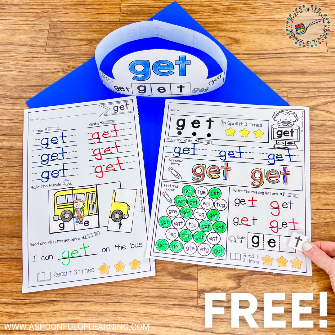 Sight Word Printables Free