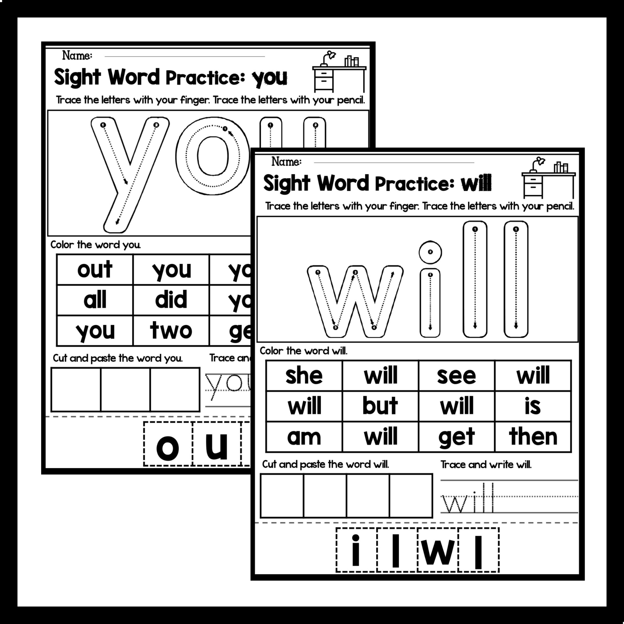 Sight Words Practice Kids Activity Book Made By Teachers