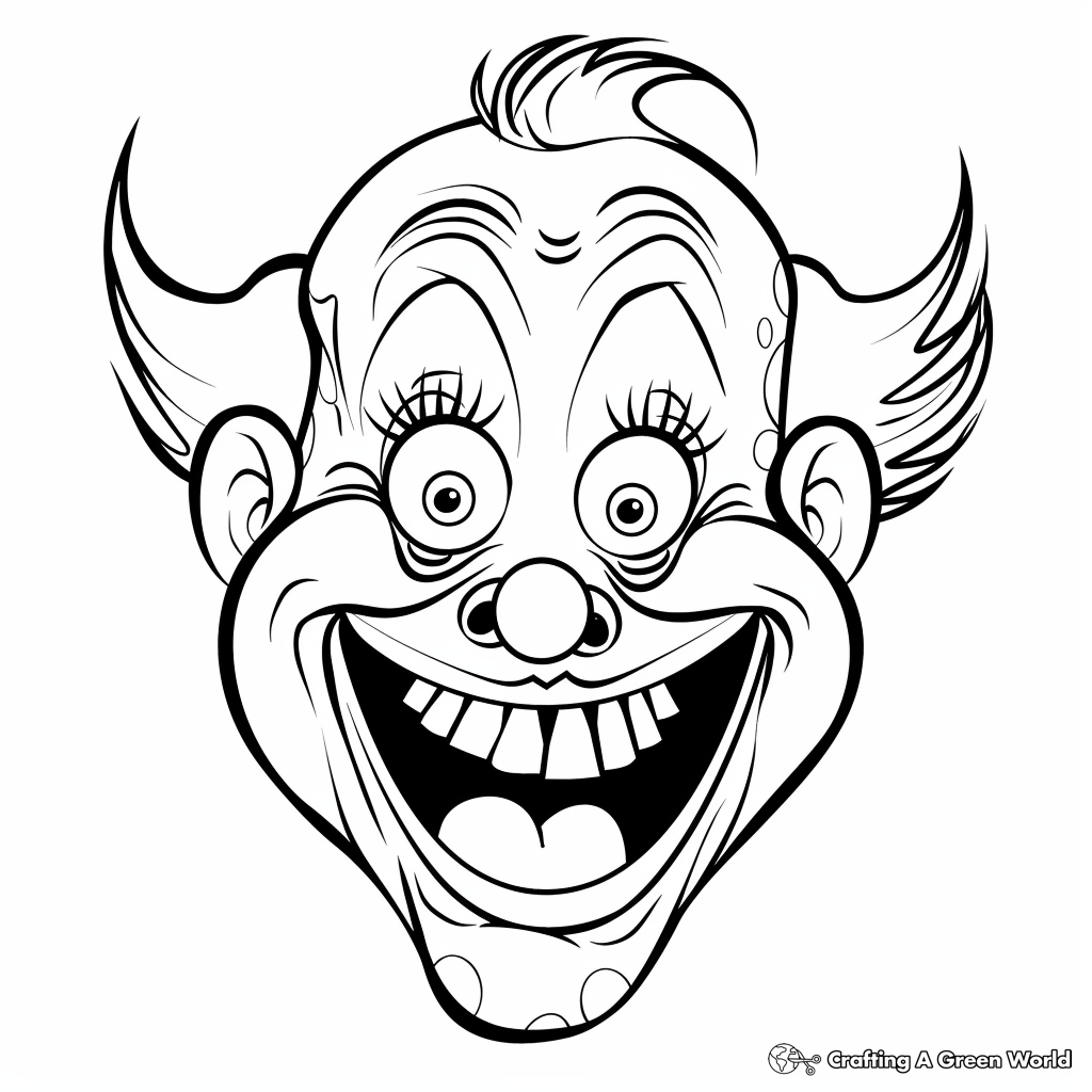 Silly Faces Coloring Pages Free Printable 