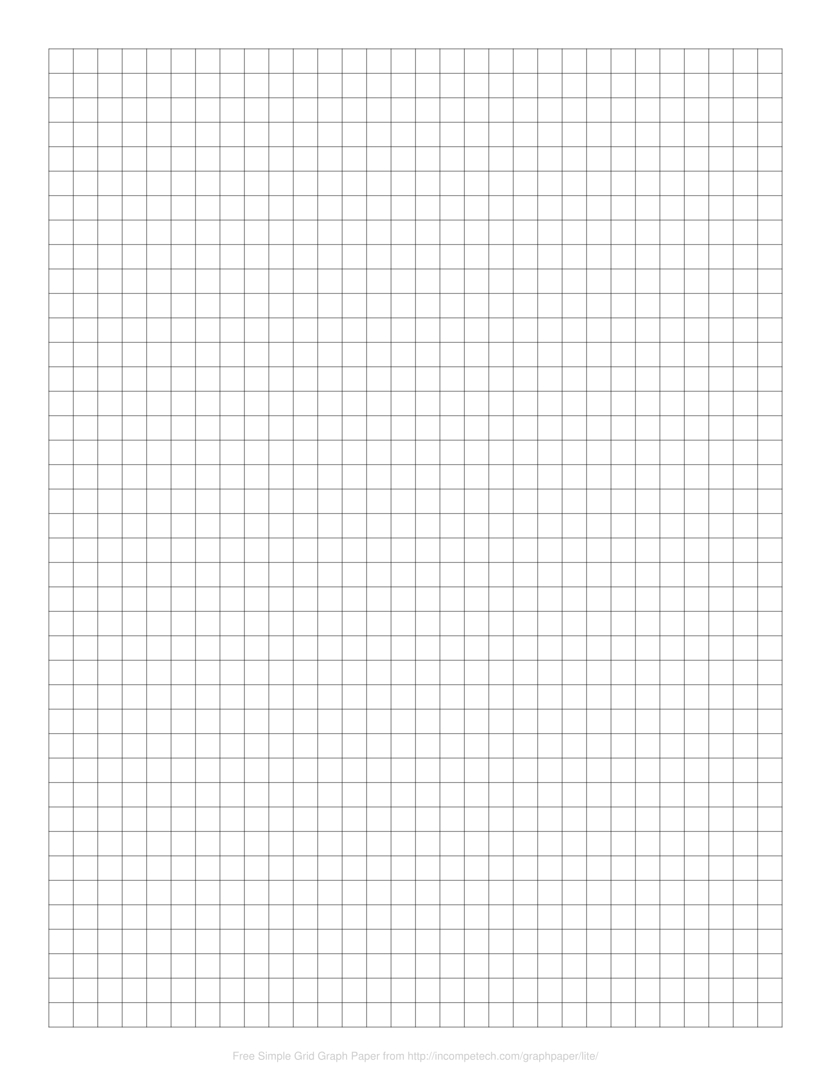 Simple Grid Graph Paper Generator