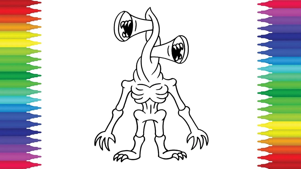 Siren Head Coloring Page YouTube