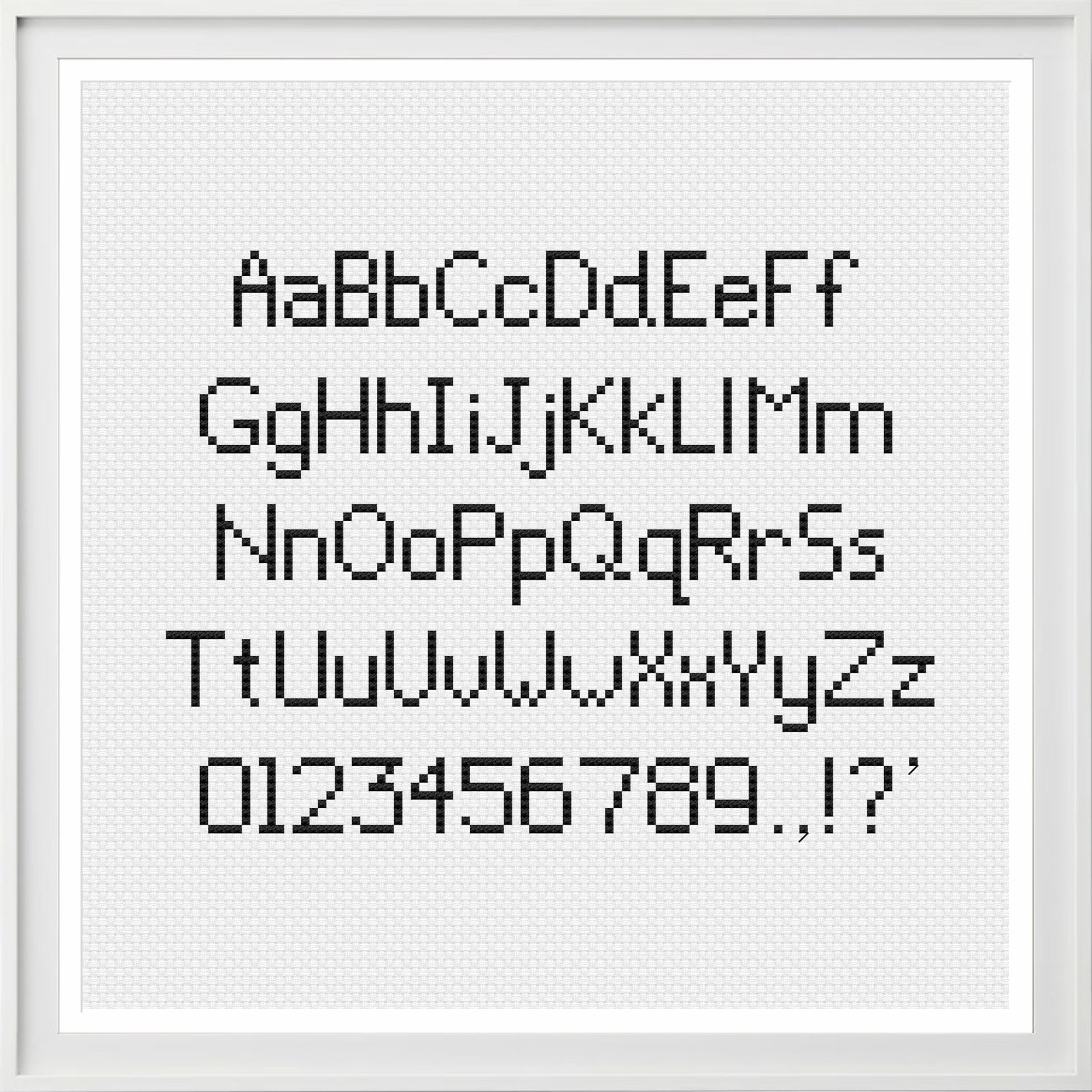 alphabet for cross stitch