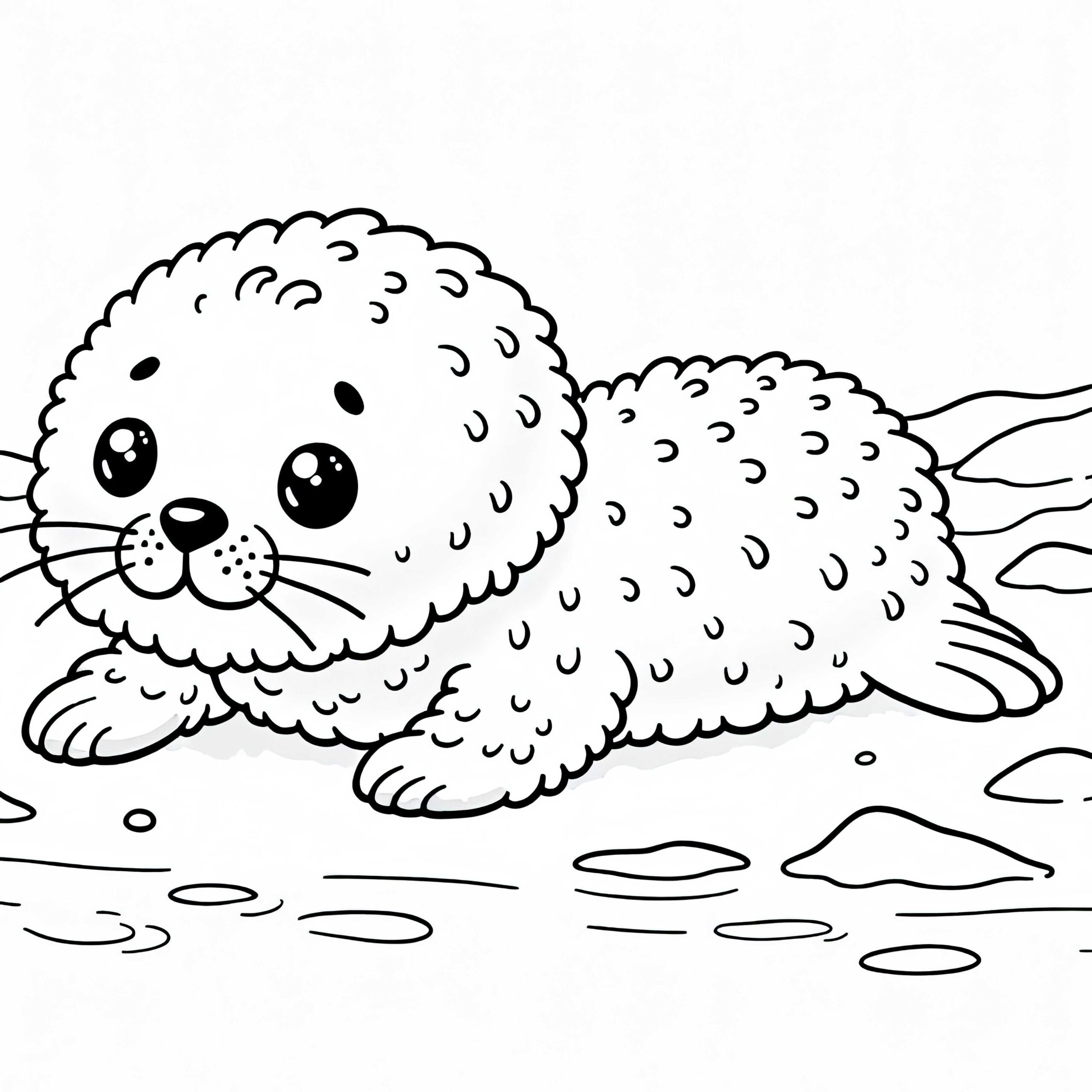 coloring pages of seals