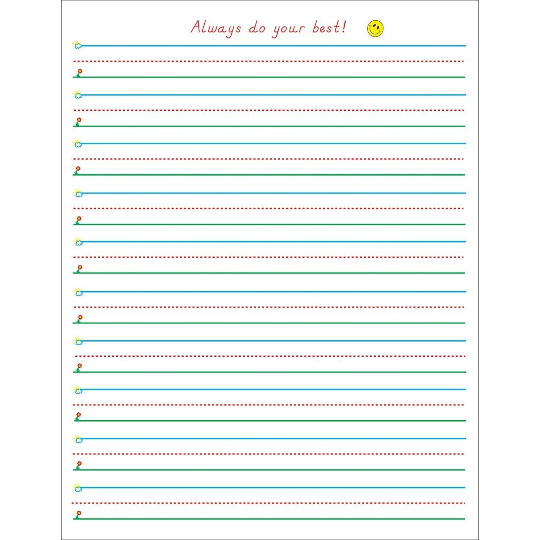 Smart Start Writing Paper Grades 1 2 100 Sheet Package By Teacher Created Resources Smart Start Writing Paper Grades 1 2 100 Sheet Package By Teacher Created Resources