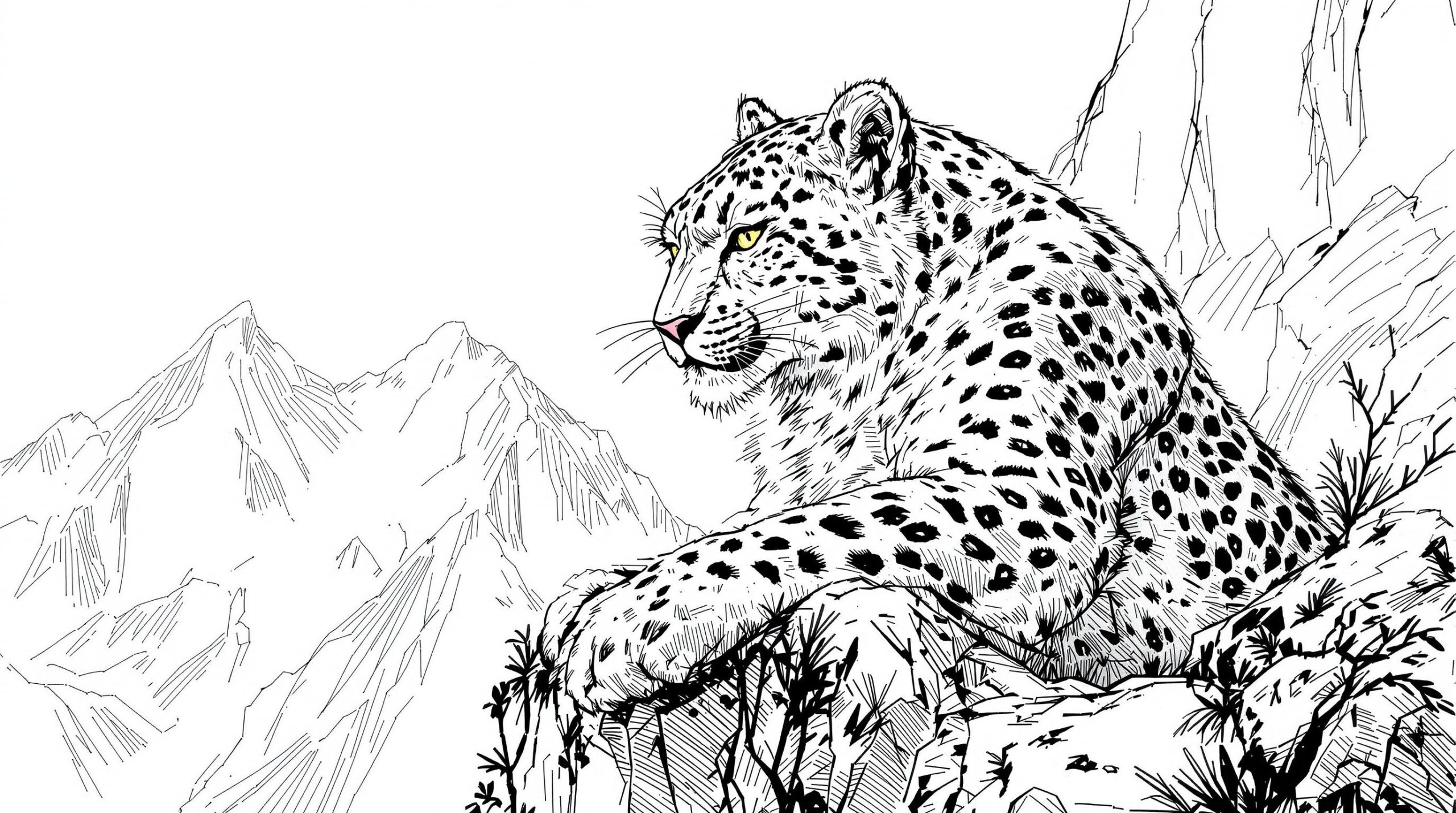 snow leopard coloring pages snow leopard coloring pages