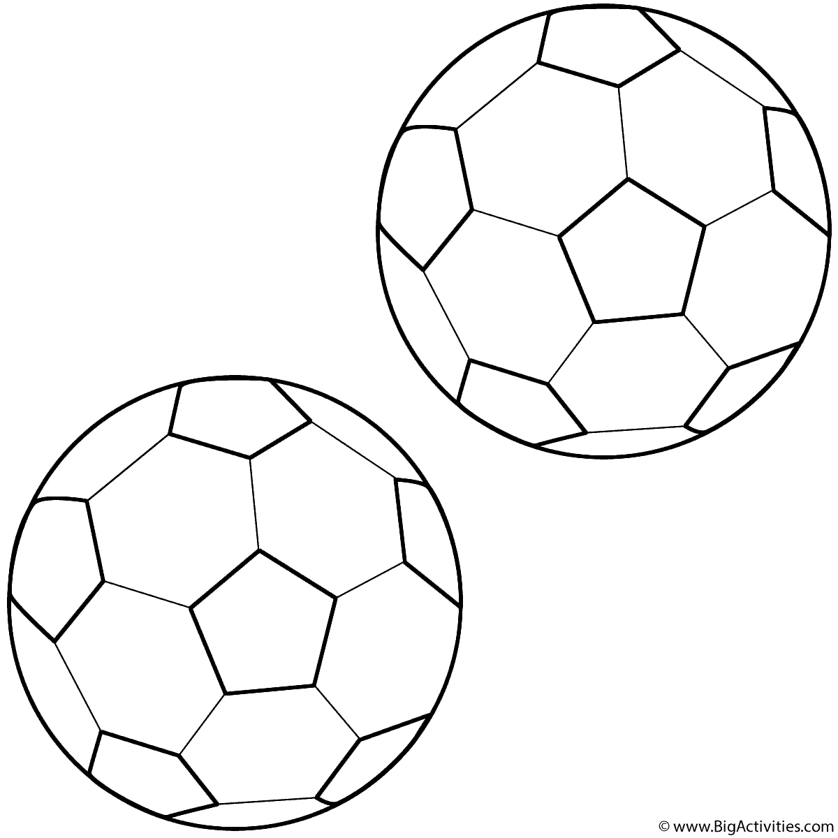 coloring pages of soccer balls