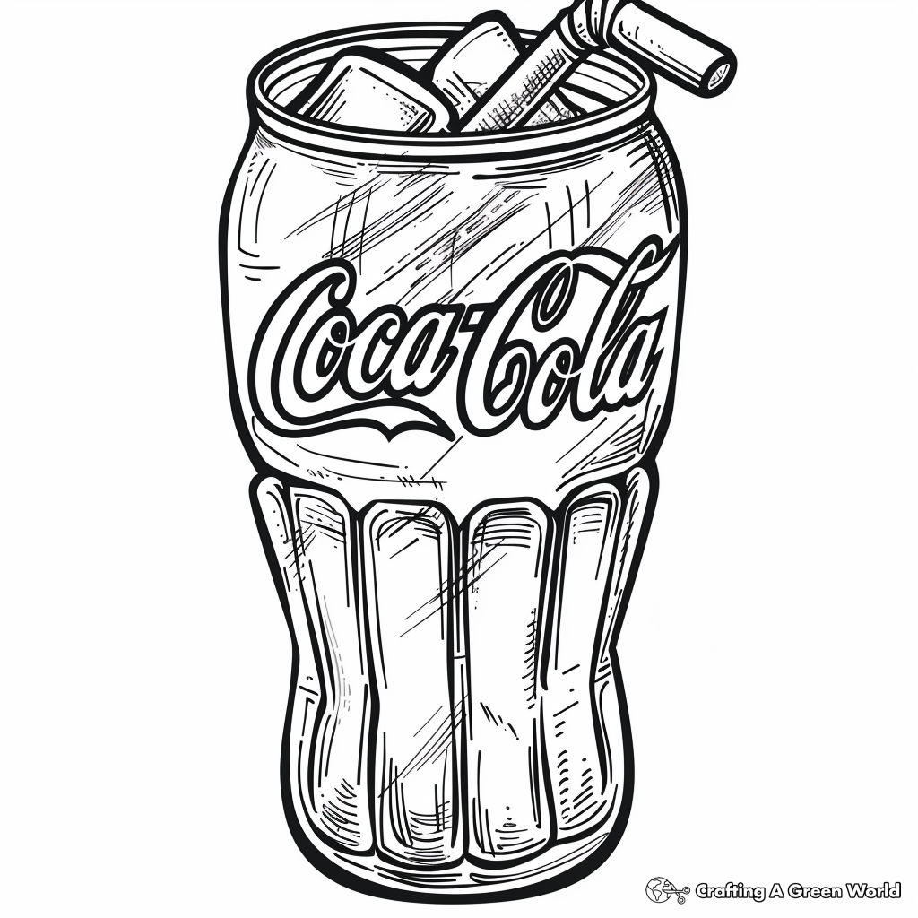 Soda Coloring Pages Free Printable 