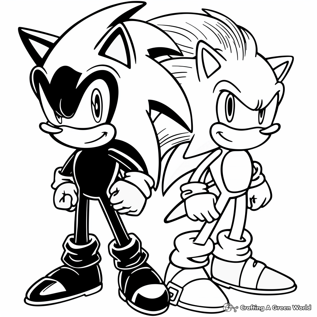 Sonic And Friends Coloring Pages Free Printable 