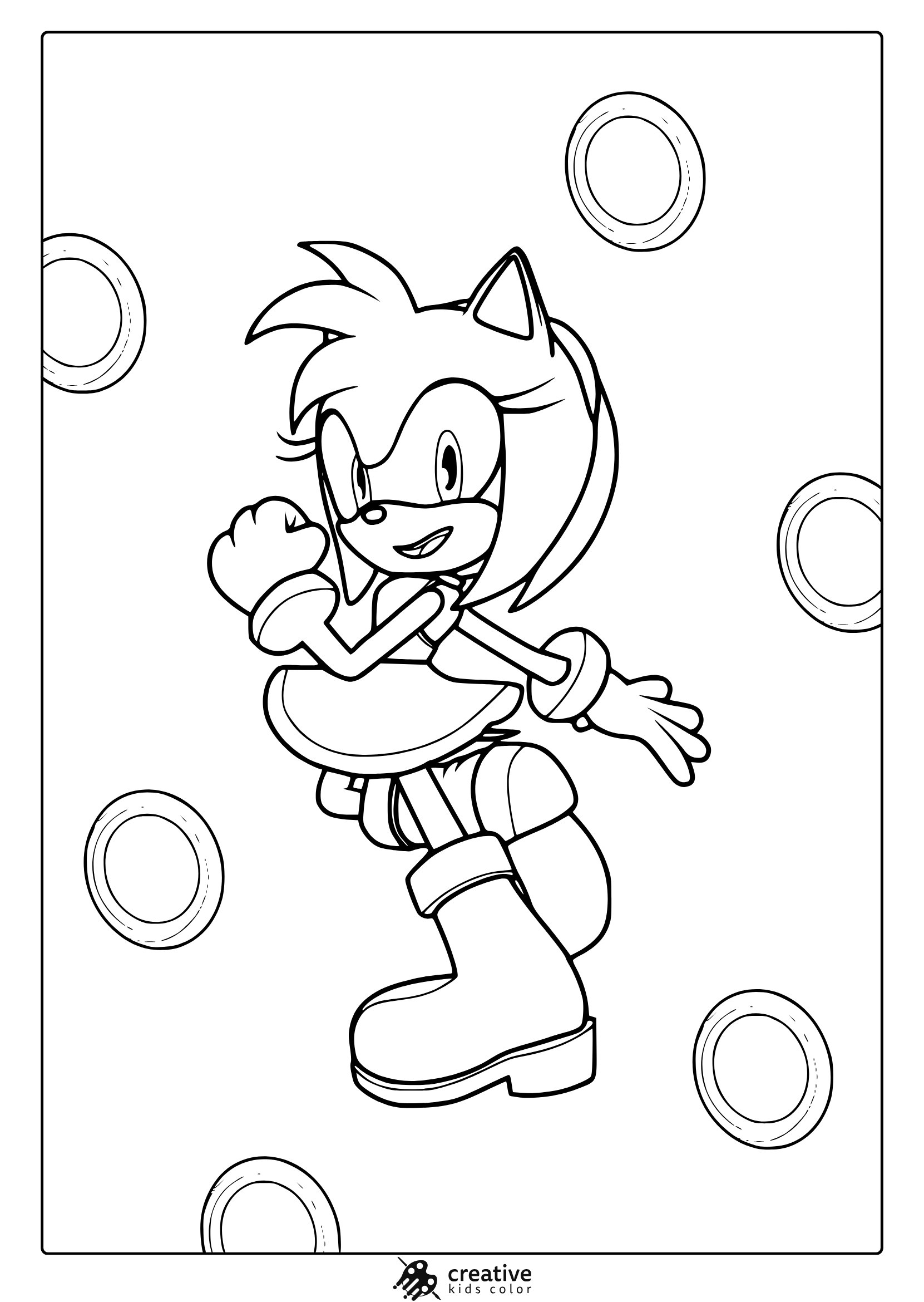 Sonic Coloring Pages 40 Free Printable PDF 