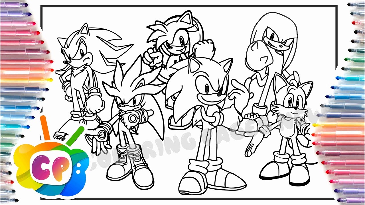 Sonic The Hedgehog All Characters Sonic Coloring Pages Elektronomia Energy NCS Release YouTube