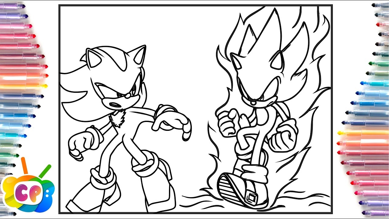 shadow sonic 3 coloring pages shadow sonic 3 coloring pages
