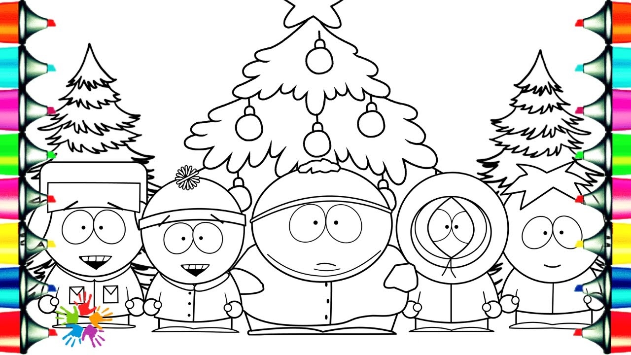 coloring pages south park